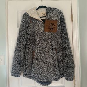 Marley Lilly 2x/3x Sherpa sweatshirt 3/4 zip hoodie